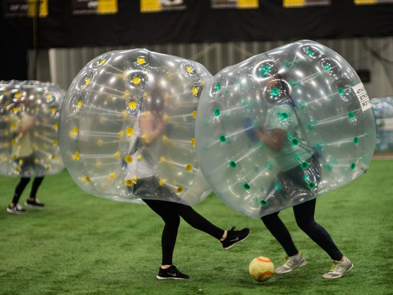 Indoor bubble soccer