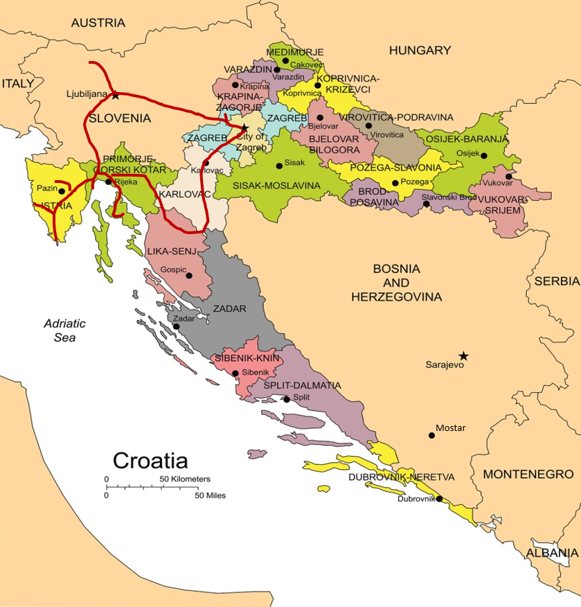 GROUPES LA CROATIE DU NORD ET LA SLOVENIE - ITINERARY